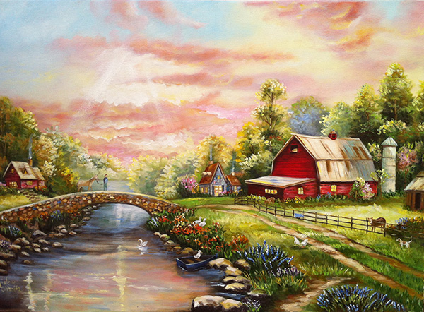 Releitura Kinkade - 40 x 60 - OST